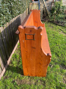 Pine pew, painted or stripped, table and bench. Made from reclaimed pews.