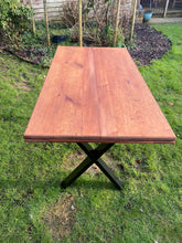 Load image into Gallery viewer, Pine table - made from reclaimed pews