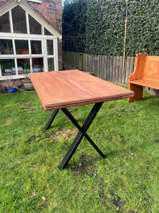 Pine table - made from reclaimed pews