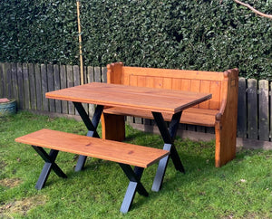 Pine bench - made from reclaimed pew.