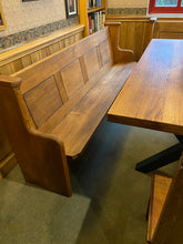 Load image into Gallery viewer, Oak pew/dining table/bench - sold individually. Different sizes available.