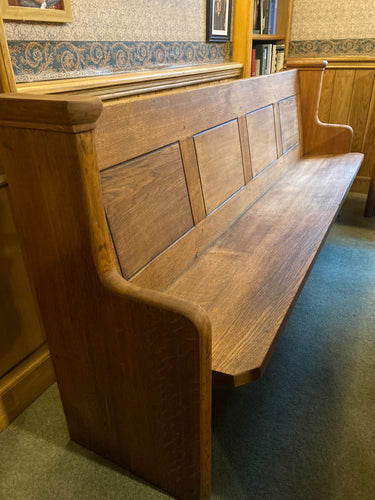 Oak pews. Stunning reclaimed pews in three sizes.