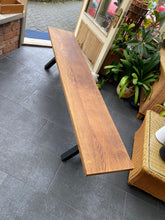 Load image into Gallery viewer, Reclaimed oak benches. Made from pews. Bespoke sizes available.