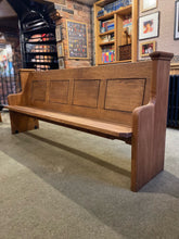 Load image into Gallery viewer, Oak pews. Stunning reclaimed pews in three sizes.