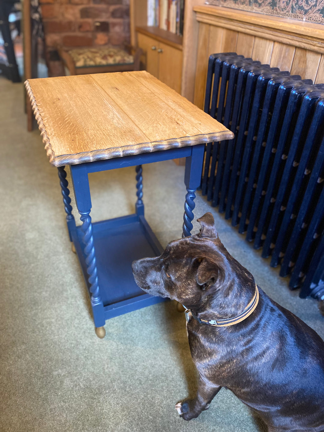 Solid oak occasional/side table.