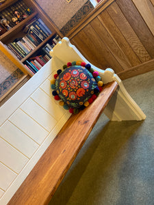 Pine pew, painted or stripped, table and bench. Made from reclaimed pews.