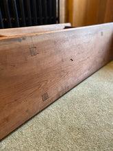 Load image into Gallery viewer, Two height pitch pine organ bench.