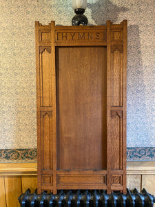 Hymn board. Chalk board. Display board.