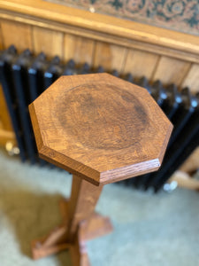 Oak pedestal. Plant stand. Display stand.