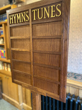 Load image into Gallery viewer, Freestanding hymn and tunes board. Display board. Photo board.