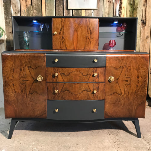 Beautility sideboard. Walnut and Fusion paint in Ash.