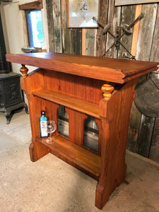 Antique Pitch Pine Church Lectern/Stand/Bar/Station.