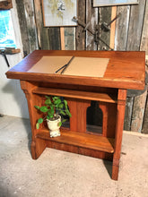 Load image into Gallery viewer, Antique Pitch Pine Church Lectern/Stand/Bar/Station.