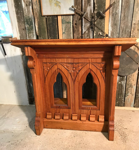 Lectern, church, pitch pine