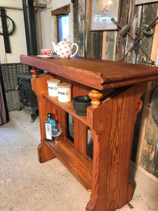 Antique Pitch Pine Church Lectern/Stand/Bar/Station.