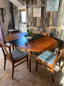 G Plan Fresco extendable table and four chairs